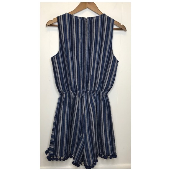 Andree | Bohemian Pom Fringe Embroidered Romper - Picture 5 of 11